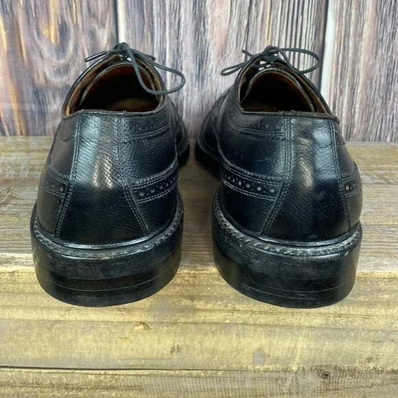 Vintage Allen Edmonds Black Leather Mac Neils Oxfords Shoes- Size 11 A